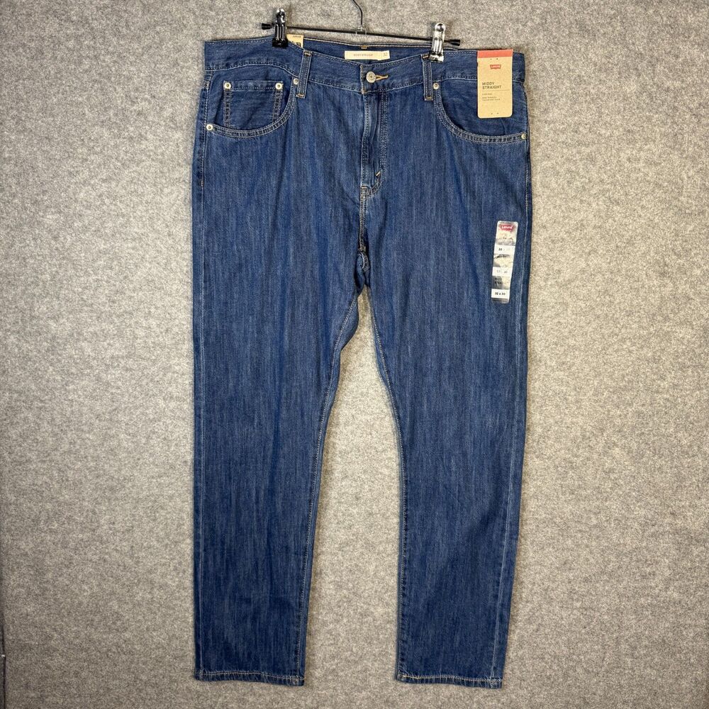 Levi Strauss Womens Middy Straight Jean Pants Mid Rise Size‎ W32 L30 NWT